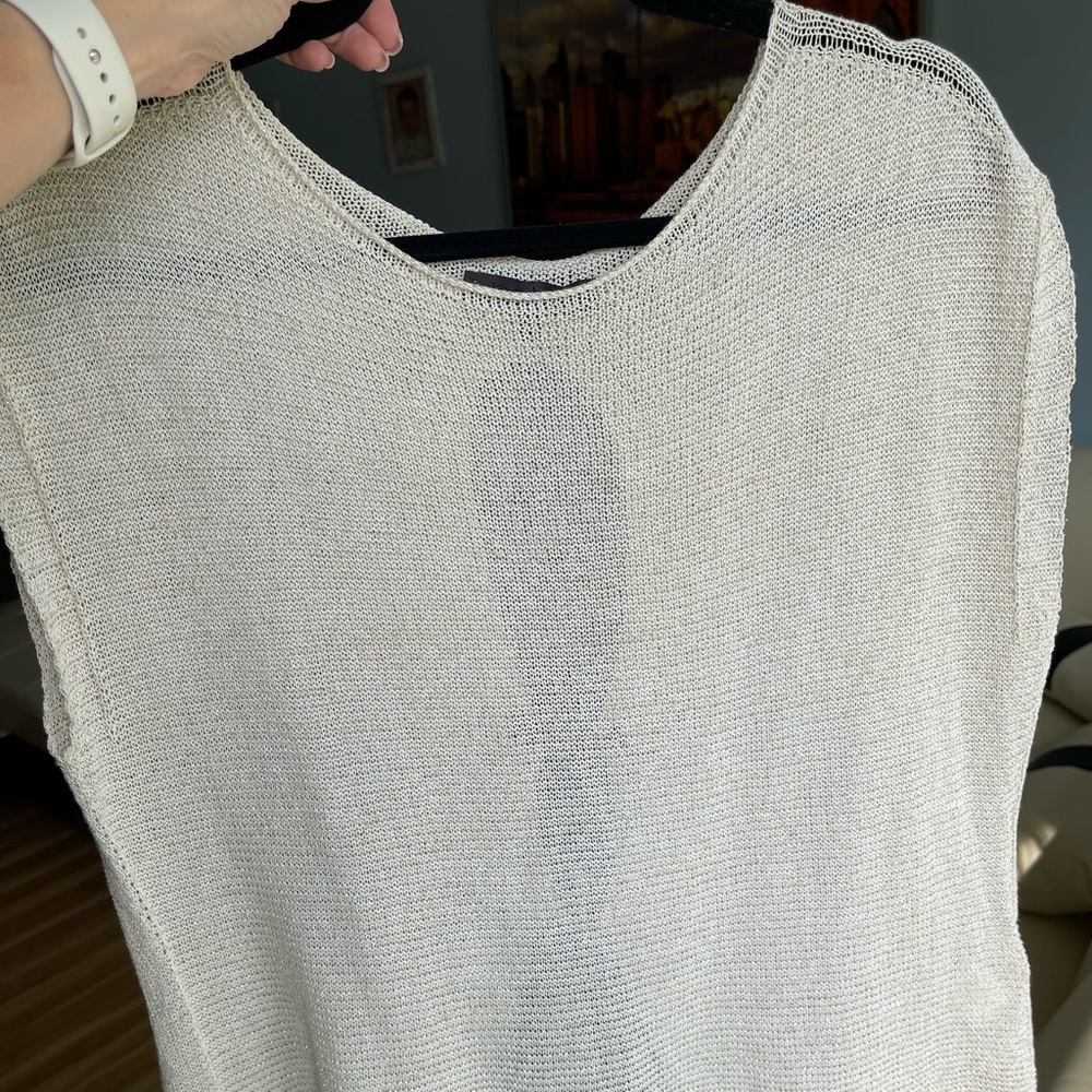 Bebe Top, size small, pre-owned, crochet, made in Italy
